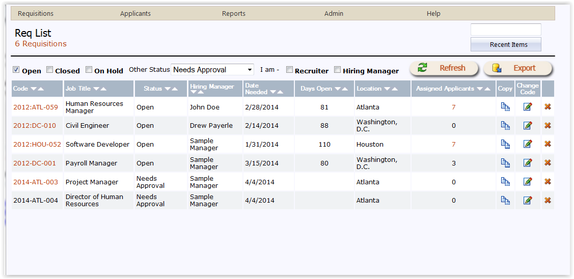 Resume sifting software