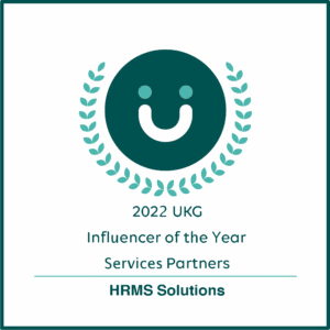 UKG Service Partner - Influencer of the Year Award emblem