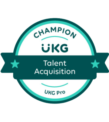 UKG Pro Current Champion Talent Acquisition Badge